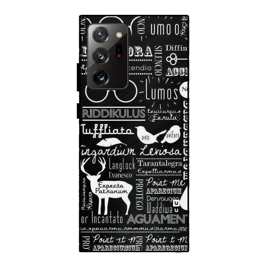 Deer Key Spell Metal Back Case for Galaxy Note 20 Ultra