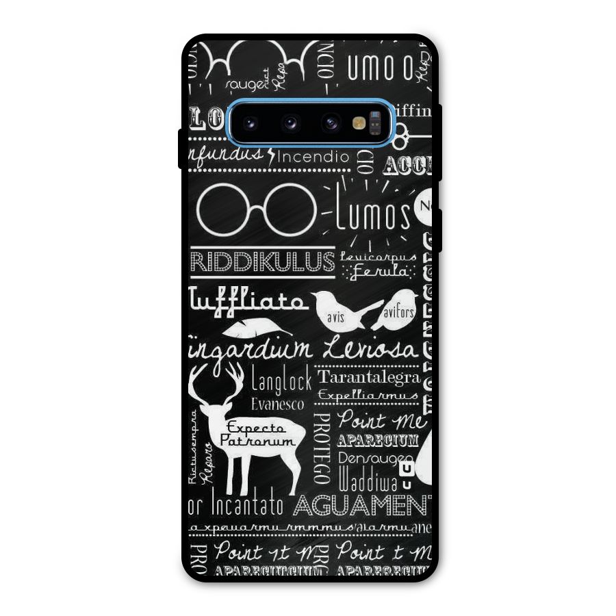 Deer Key Spell Metal Back Case for Galaxy S10