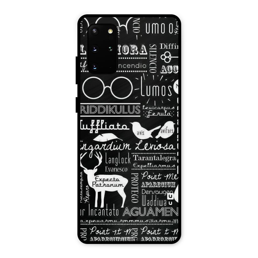 Deer Key Spell Metal Back Case for Galaxy S20 Plus
