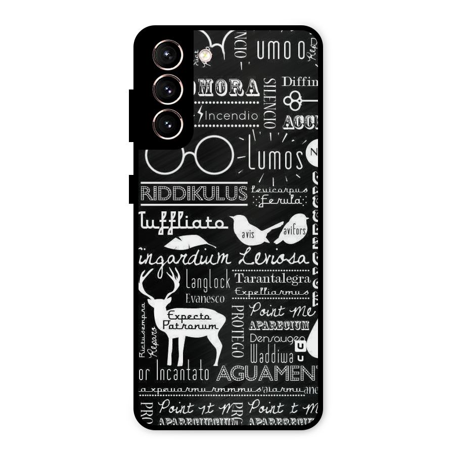 Deer Key Spell Metal Back Case for Galaxy S21 5G