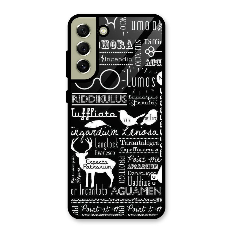 Deer Key Spell Metal Back Case for Galaxy S21 FE 5G (2023)