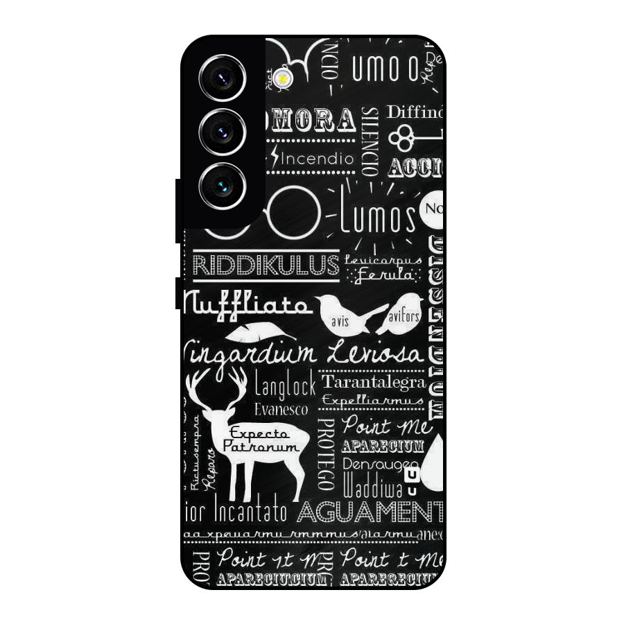 Deer Key Spell Metal Back Case for Galaxy S22 5G