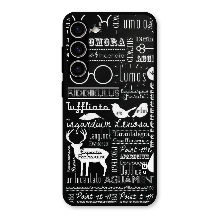 Deer Key Spell Metal Back Case for Galaxy S23 Plus