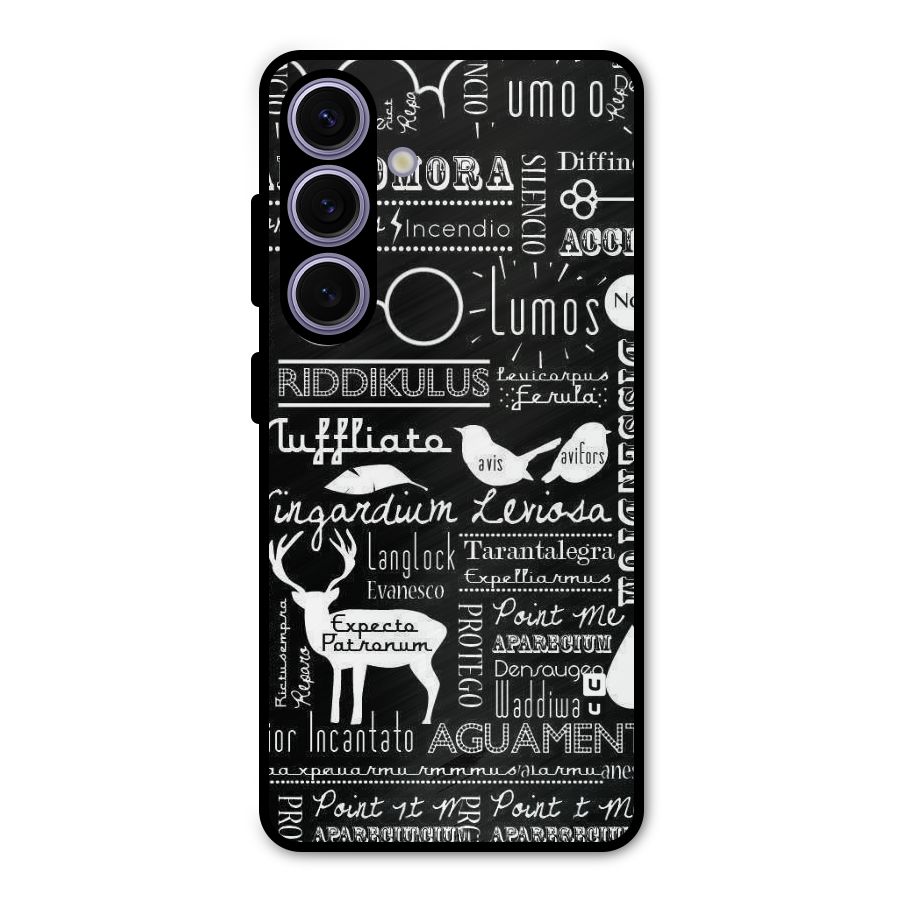 Deer Key Spell Metal Back Case for Galaxy S24
