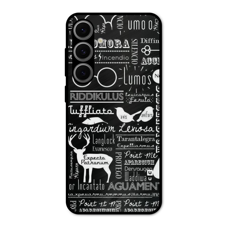 Deer Key Spell Metal Back Case for Galaxy S24 FE