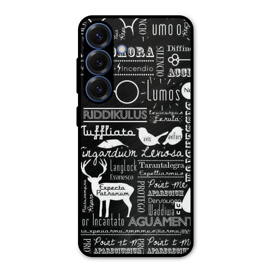 Deer Key Spell Metal Back Case for Galaxy S25