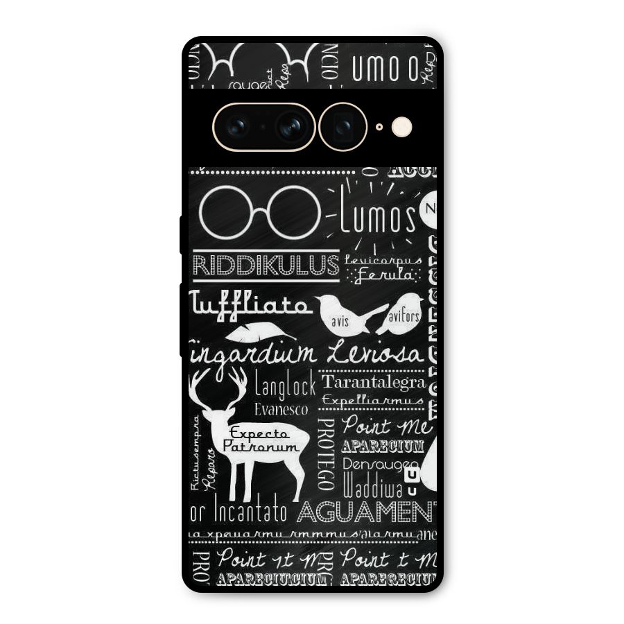 Deer Key Spell Metal Back Case for Google Pixel 7 Pro