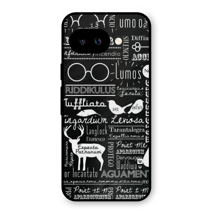 Deer Key Spell Metal Back Case for Google Pixel 9a