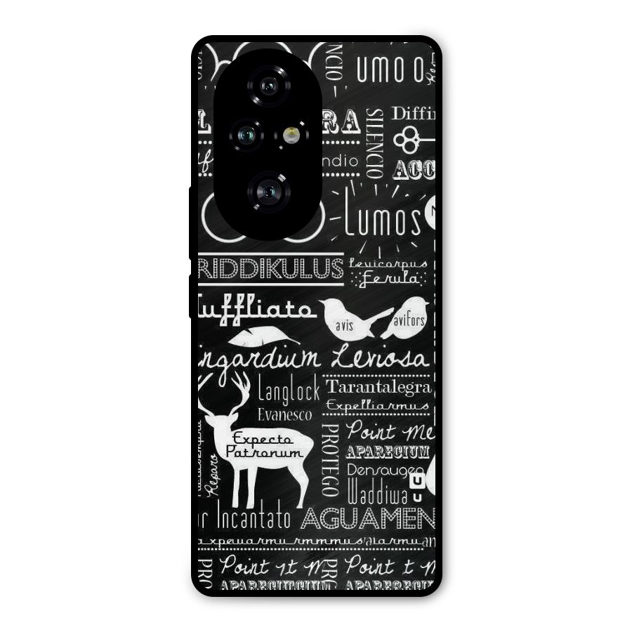 Deer Key Spell Metal Back Case for Honor 200 Pro