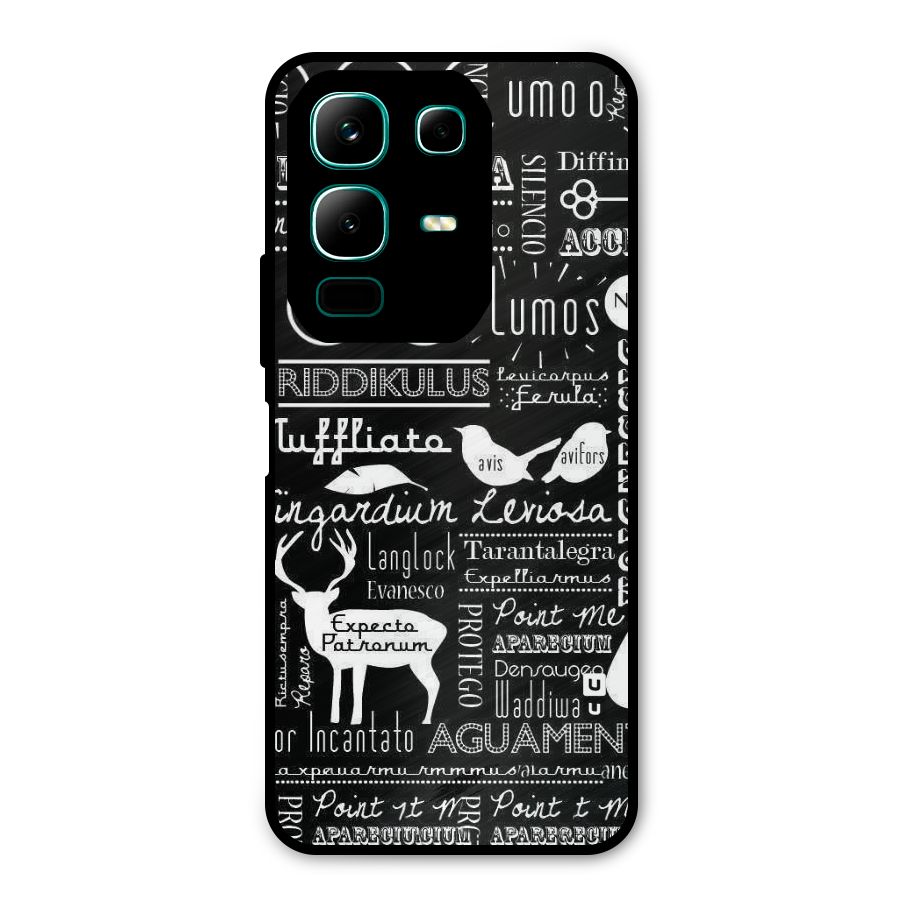 Deer Key Spell Metal Back Case for Infinix Note 50x