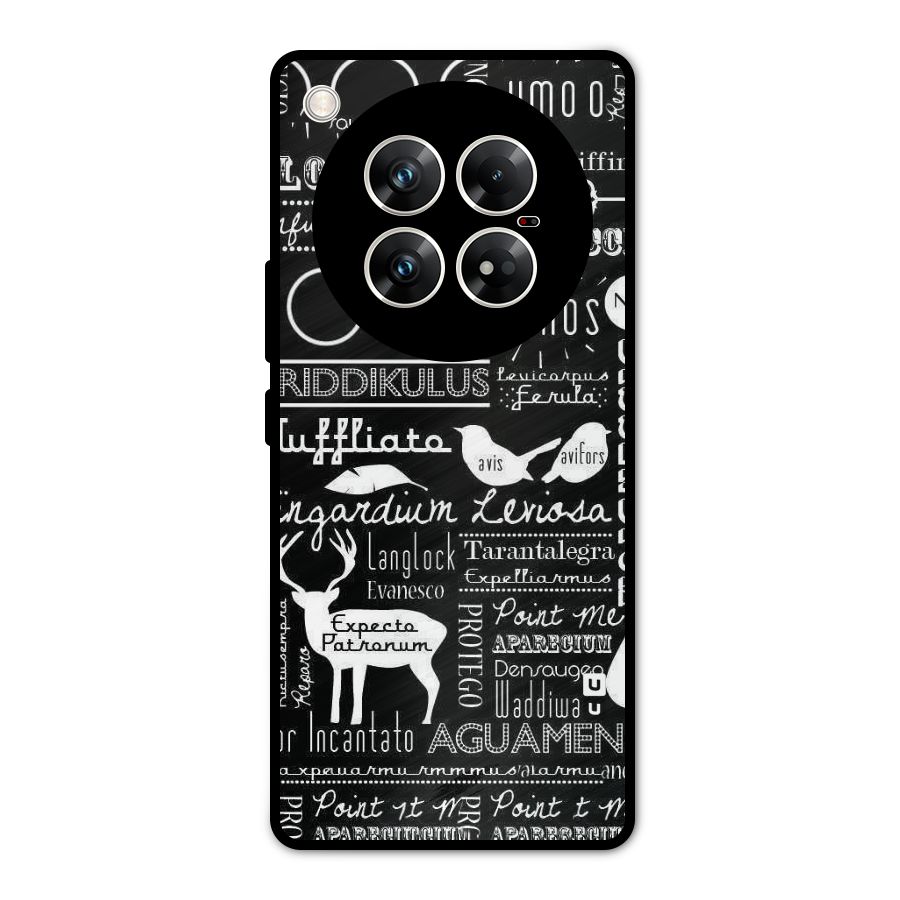 Deer Key Spell Metal Back Case for Infinix Zero 40 5G