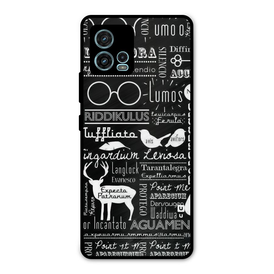 Deer Key Spell Metal Back Case for Moto G72