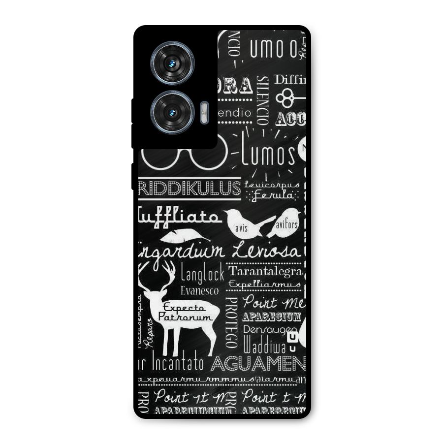 Deer Key Spell Metal Back Case for Motorola G96