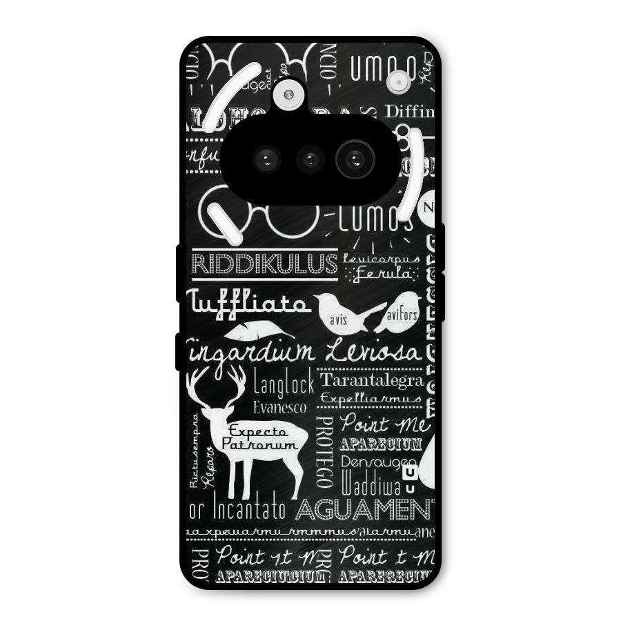 Deer Key Spell Metal Back Case for Nothing Phone 3a