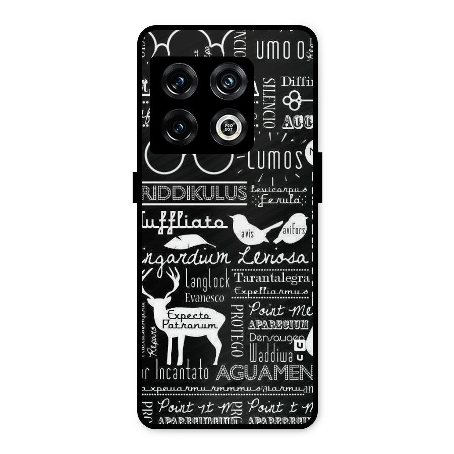 Deer Key Spell Metal Back Case for OnePlus 10 Pro 5G