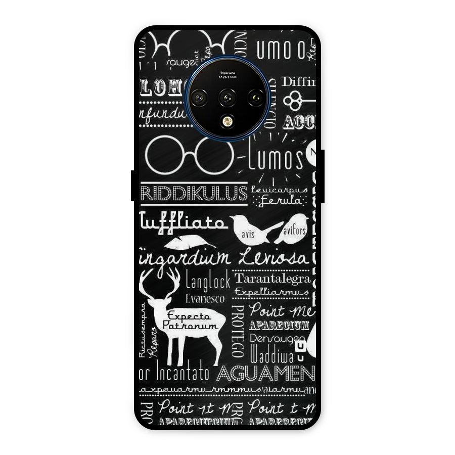 Deer Key Spell Metal Back Case for OnePlus 7T