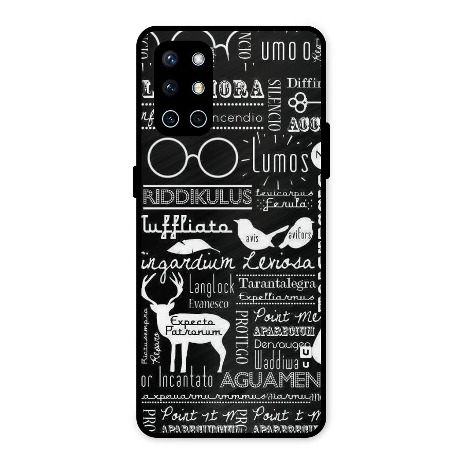 Deer Key Spell Metal Back Case for OnePlus 9R