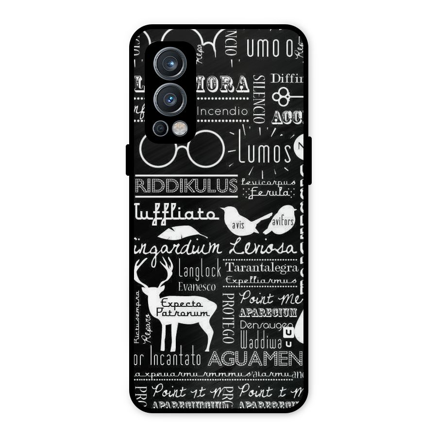 Deer Key Spell Metal Back Case for OnePlus Nord 2 5G