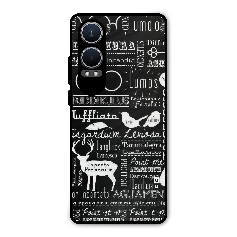 Deer Key Spell Metal Back Case for OnePlus Nord CE4 Lite