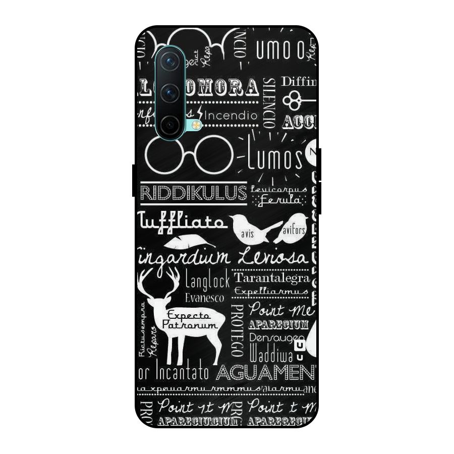 Deer Key Spell Metal Back Case for OnePlus Nord CE 5G