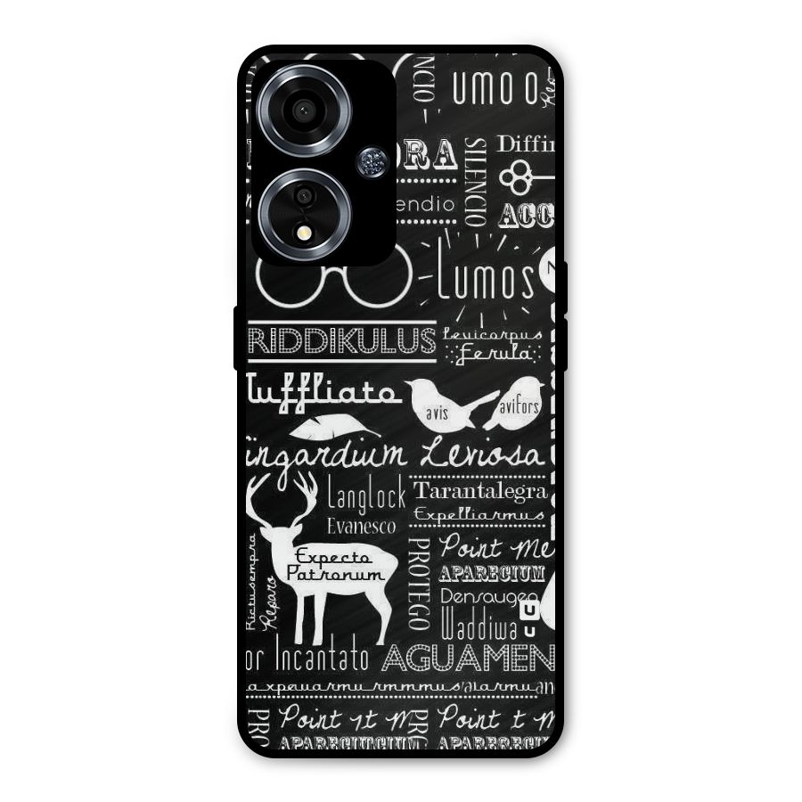 Deer Key Spell Metal Back Case for Oppo A59