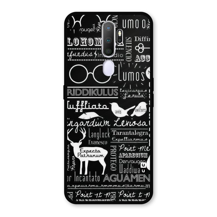 Deer Key Spell Metal Back Case for Oppo A9 (2020)