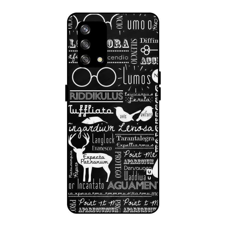 Deer Key Spell Metal Back Case for Oppo F19