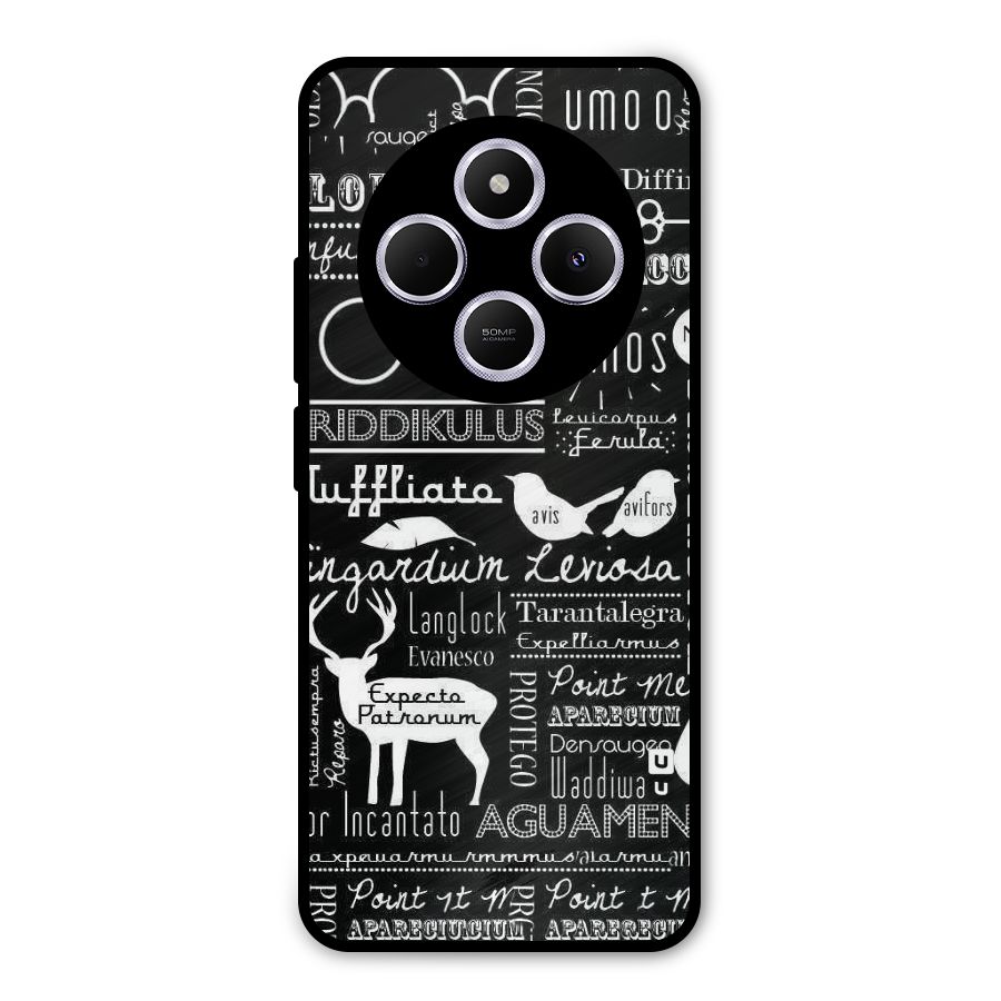 Deer Key Spell Metal Back Case for Poco C75 5G