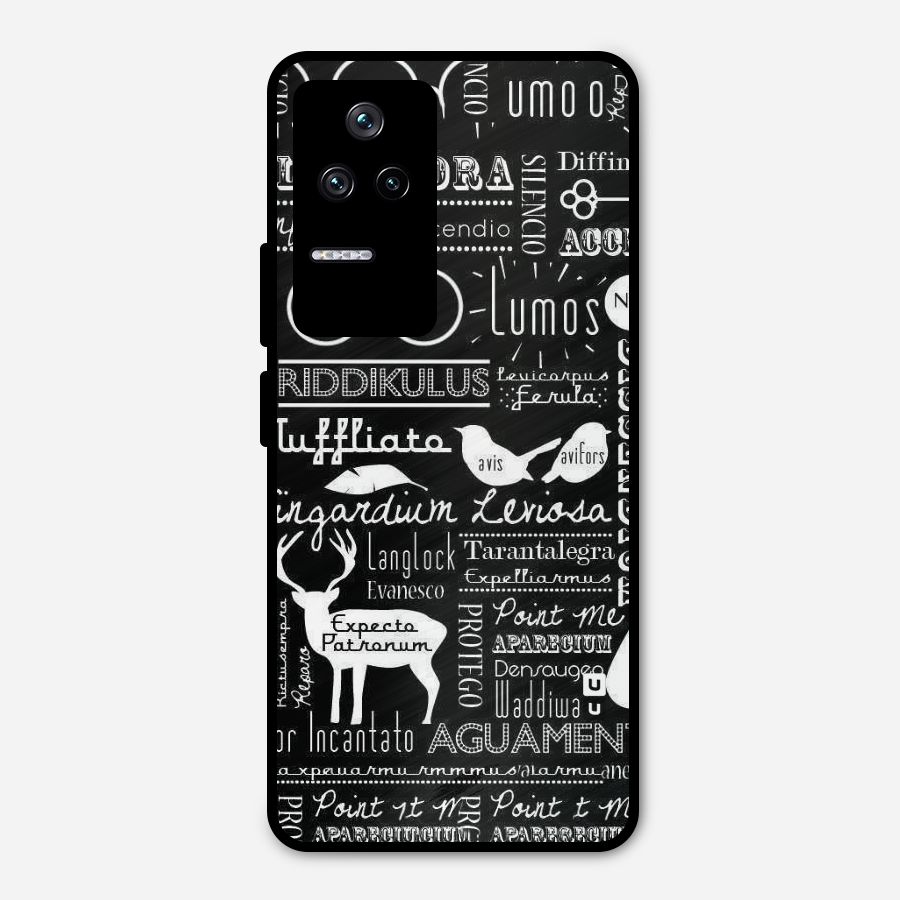Deer Key Spell Metal Back Case for Poco F4 5G