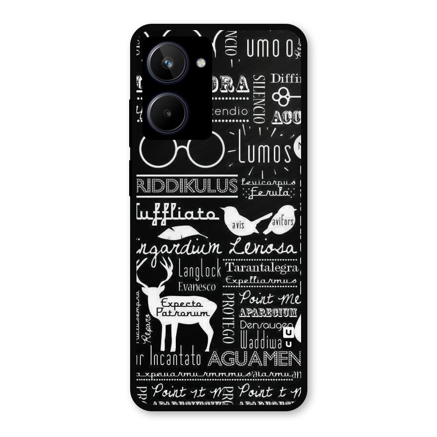 Deer Key Spell Metal Back Case for Realme 10