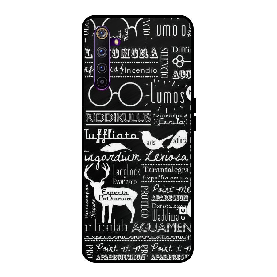 Deer Key Spell Metal Back Case for Realme 6 Pro