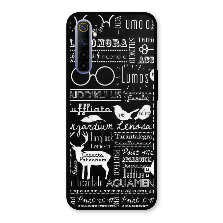 Deer Key Spell Metal Back Case for Realme 6i