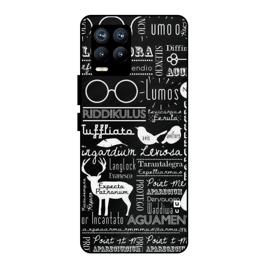 Deer Key Spell Metal Back Case for Realme 8 Pro