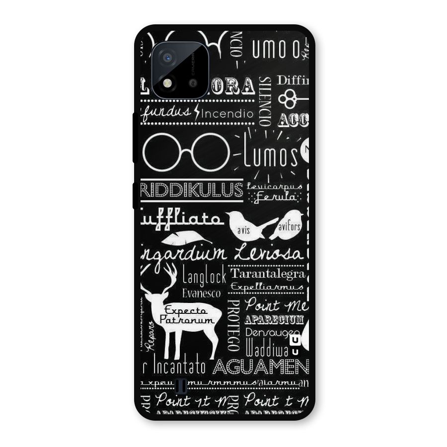 Deer Key Spell Metal Back Case for Realme C11 2021