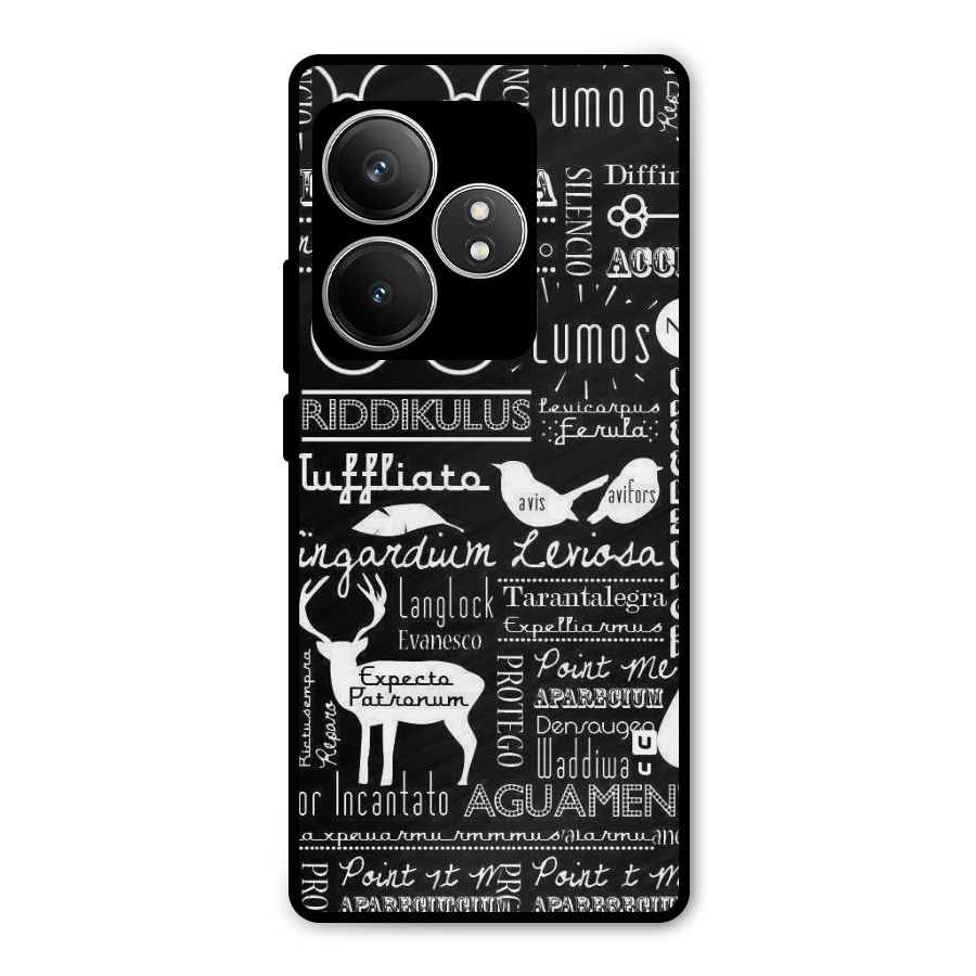 Deer Key Spell Metal Back Case for Realme GT 6T