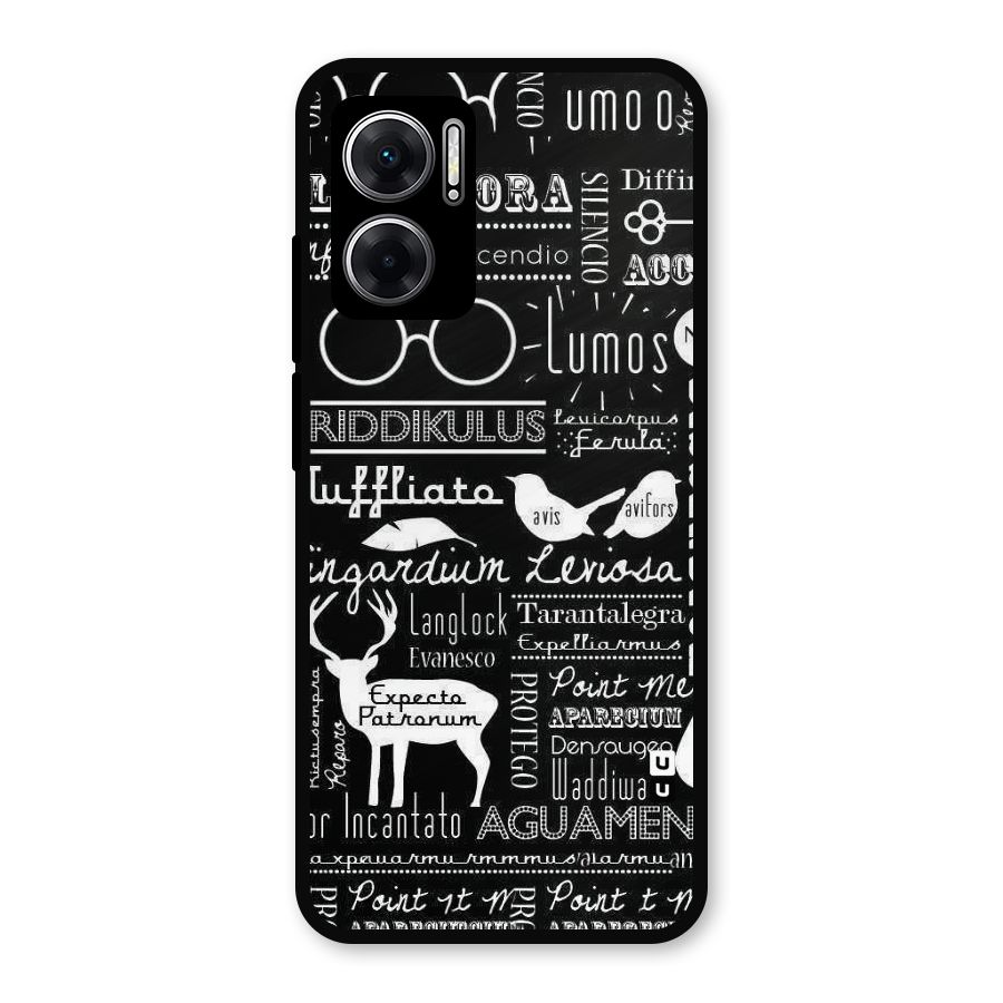 Deer Key Spell Metal Back Case for Redmi 11 Prime 5G