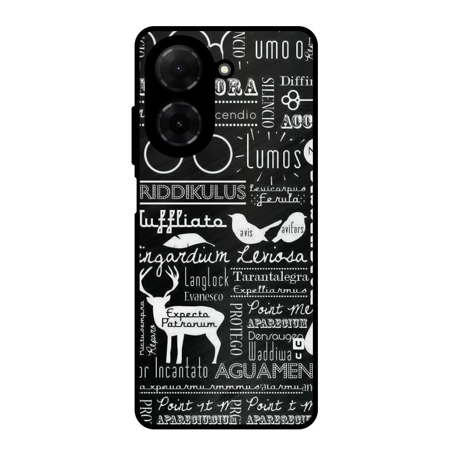 Deer Key Spell Metal Back Case for Redmi A5 4G