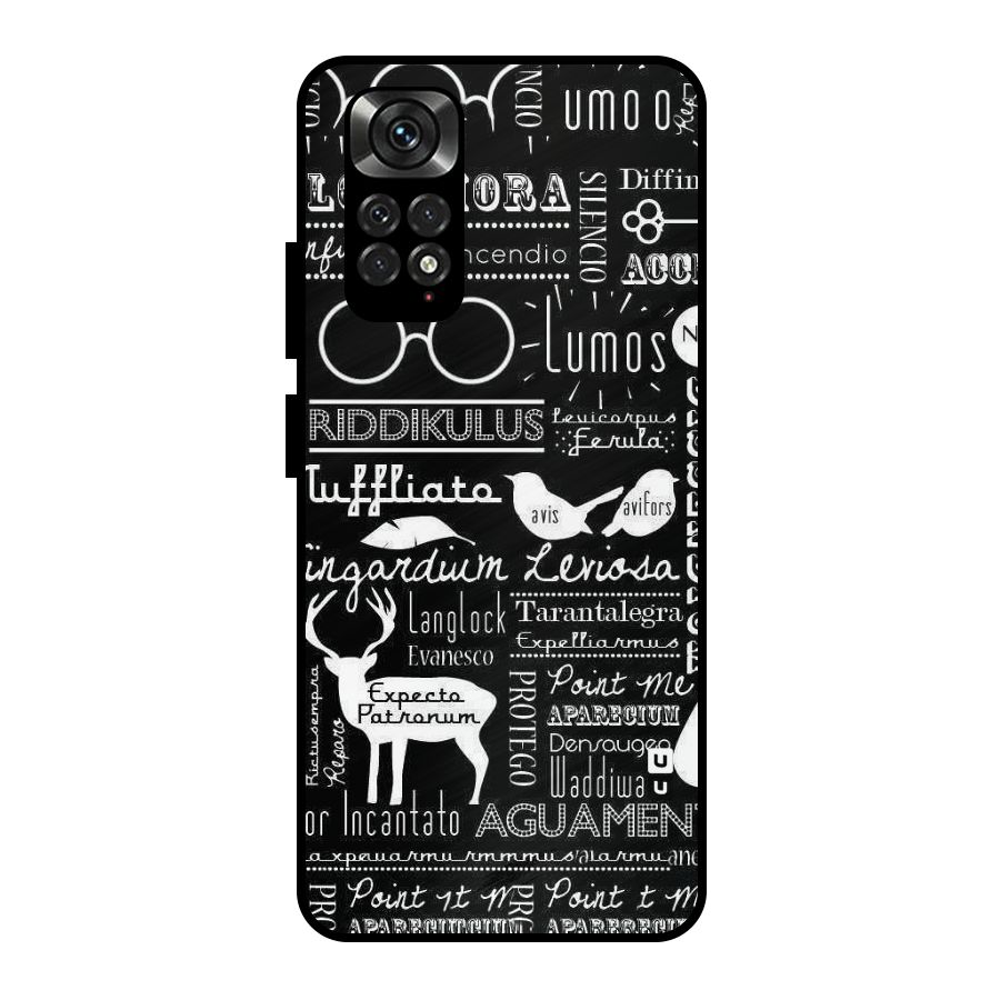 Deer Key Spell Metal Back Case for Redmi Note 11 Pro Plus 5G