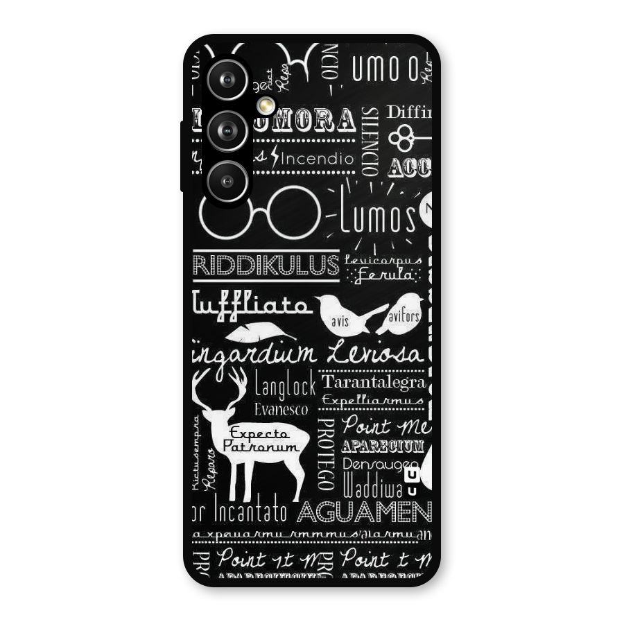 Deer Key Spell Metal Back Case for Samsung Galaxy M54