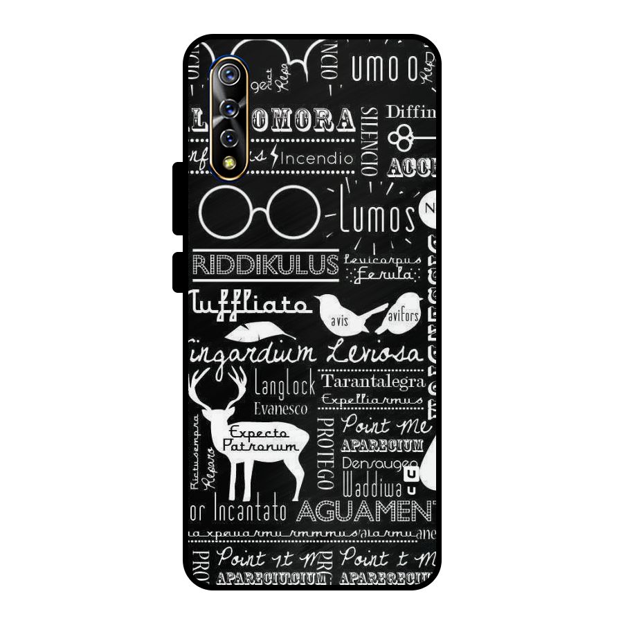 Deer Key Spell Metal Back Case for Vivo S1