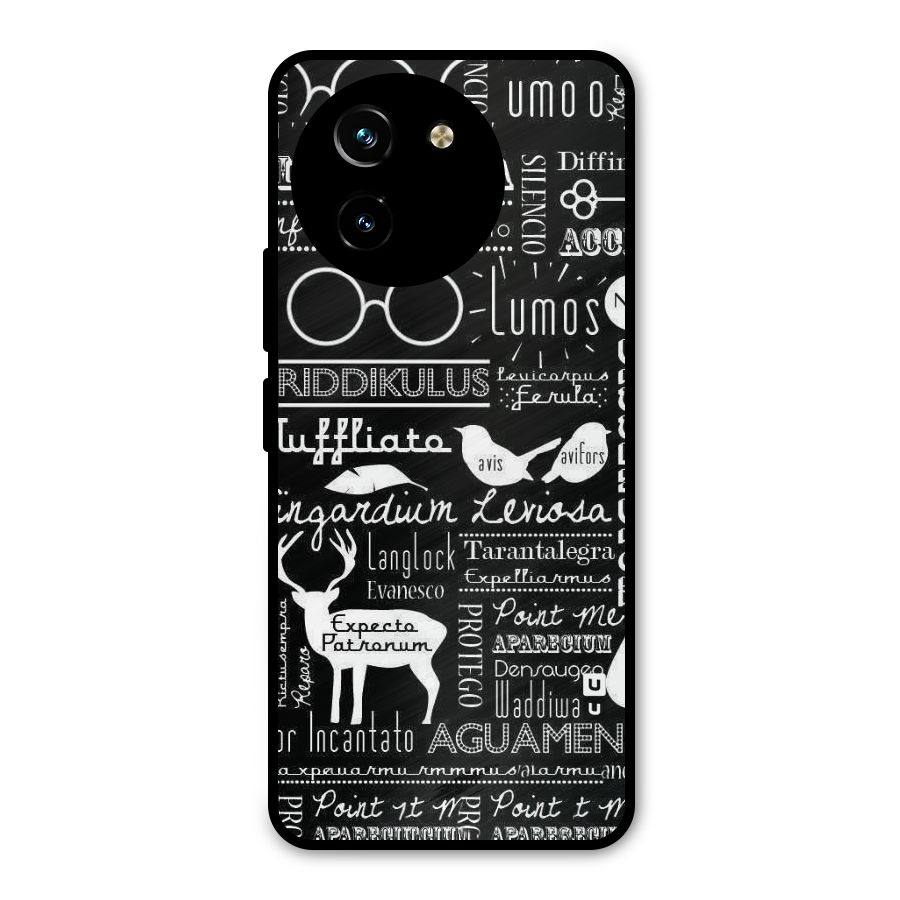 Deer Key Spell Metal Back Case for Vivo T3x