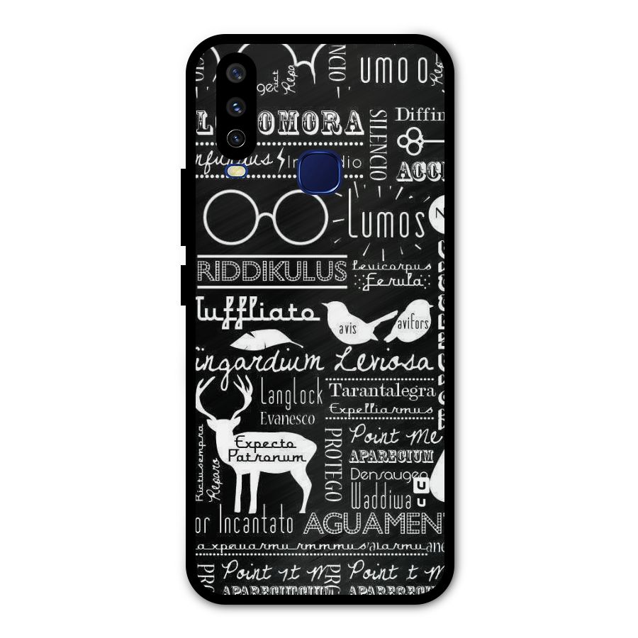 Deer Key Spell Metal Back Case for Vivo V17