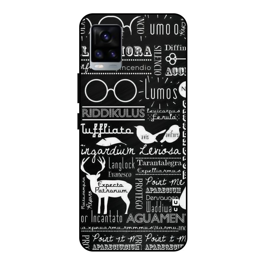 Deer Key Spell Metal Back Case for Vivo V20 2021
