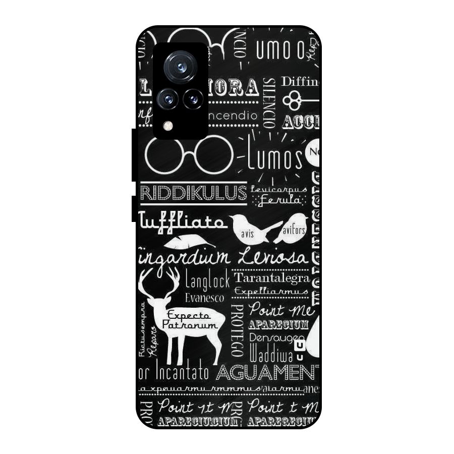 Deer Key Spell Metal Back Case for Vivo V21 5G