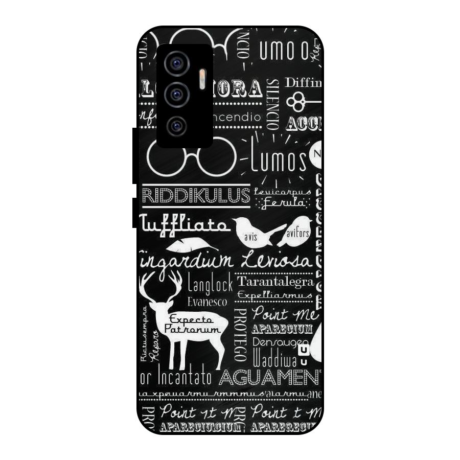 Deer Key Spell Metal Back Case for Vivo V23e