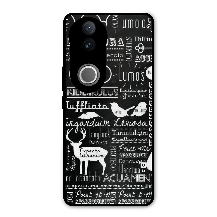 Deer Key Spell Metal Back Case for Vivo V50e