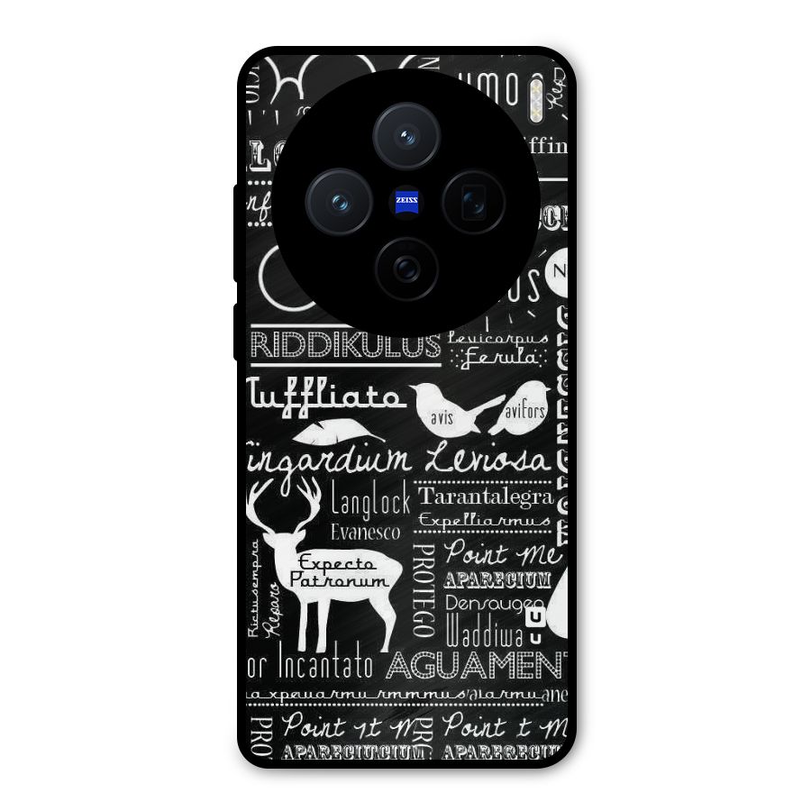 Deer Key Spell Metal Back Case for Vivo X200
