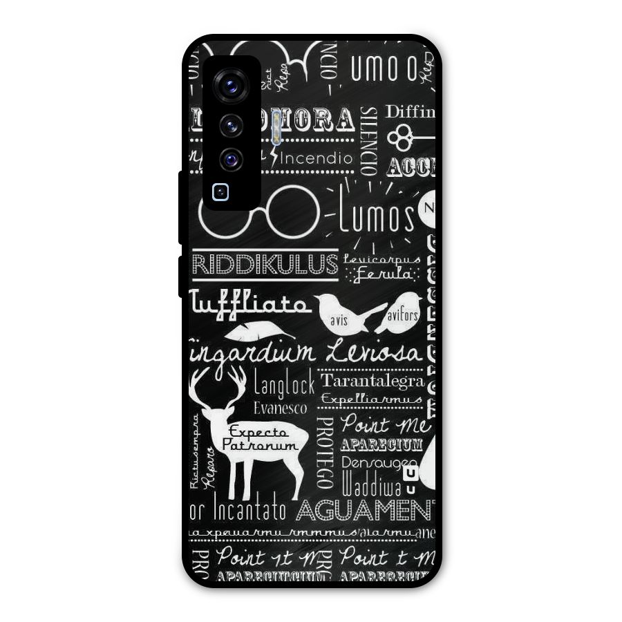 Deer Key Spell Metal Back Case for Vivo X50