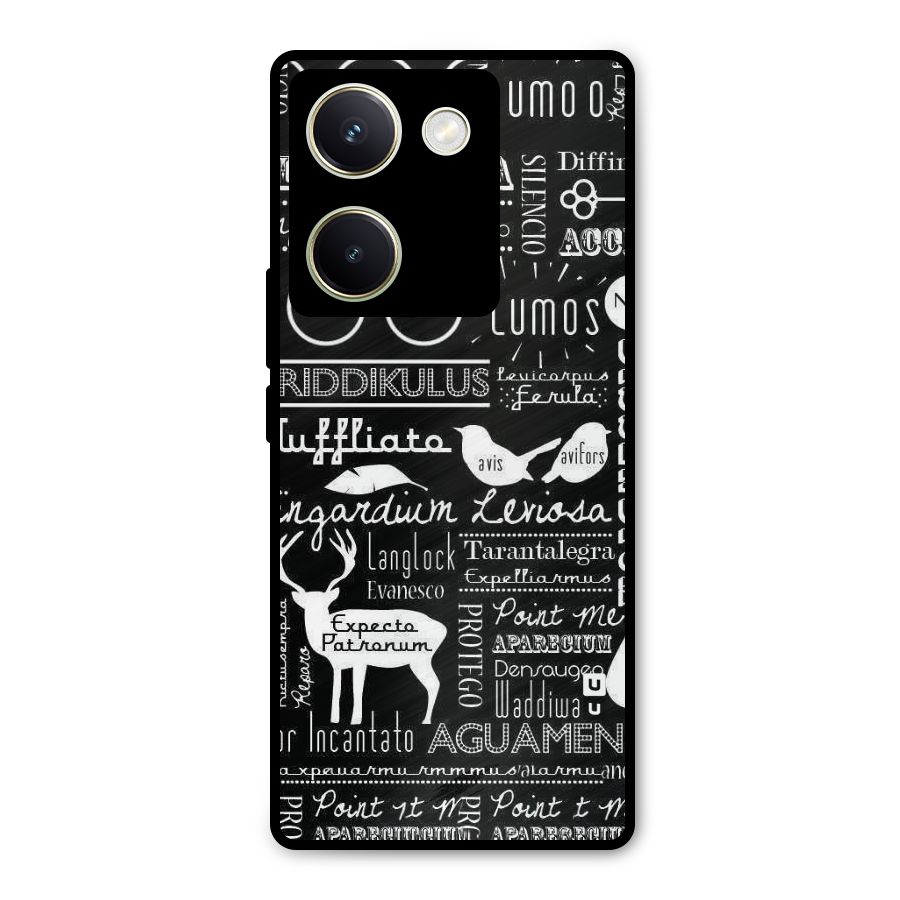 Deer Key Spell Metal Back Case for Vivo Y200 Pro