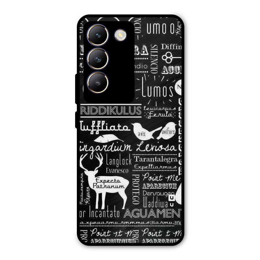 Deer Key Spell Metal Back Case for Vivo Y200e